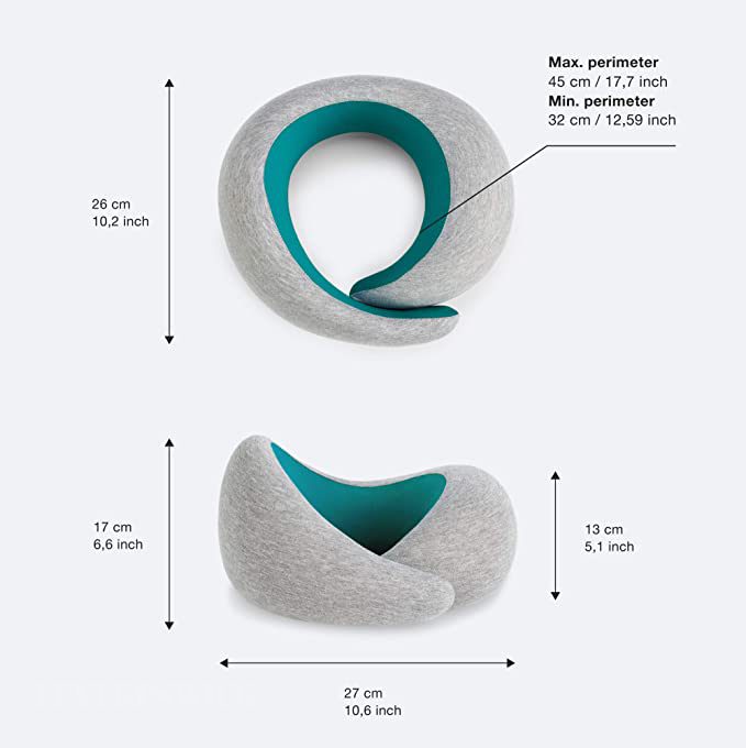 Ostrichpillow Go - Luxury Travel Pillow with Memory Foam