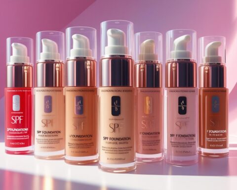 Selection of best SPF foundations for oily and dry skin types