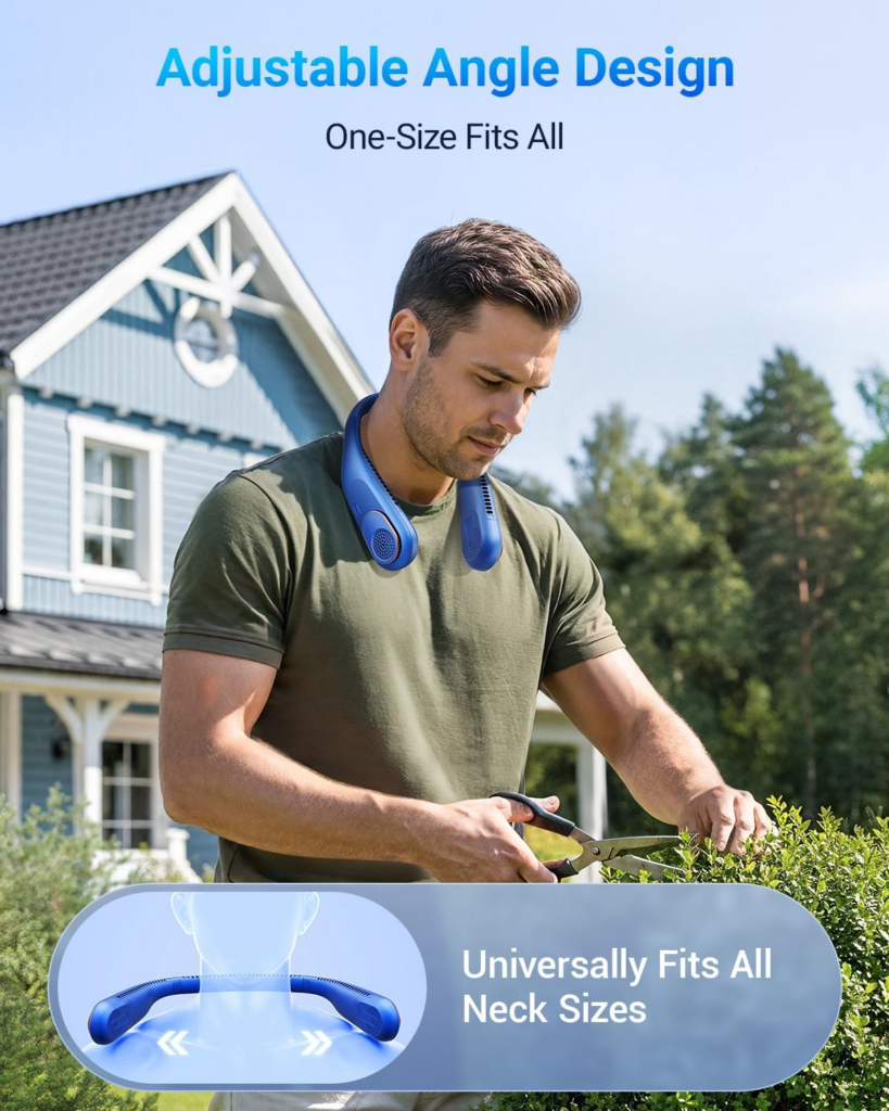 SWEETFULL Portable Neck Fan 360° Bladeless