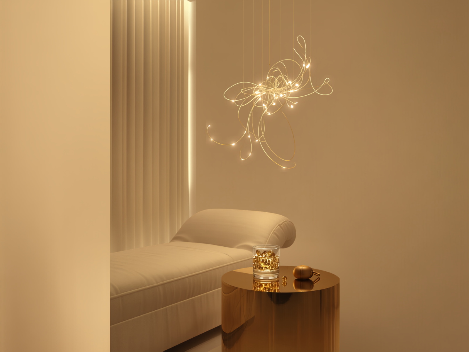 brain wealth luxury wellness trend elegant minimalist spa interior with nootropics